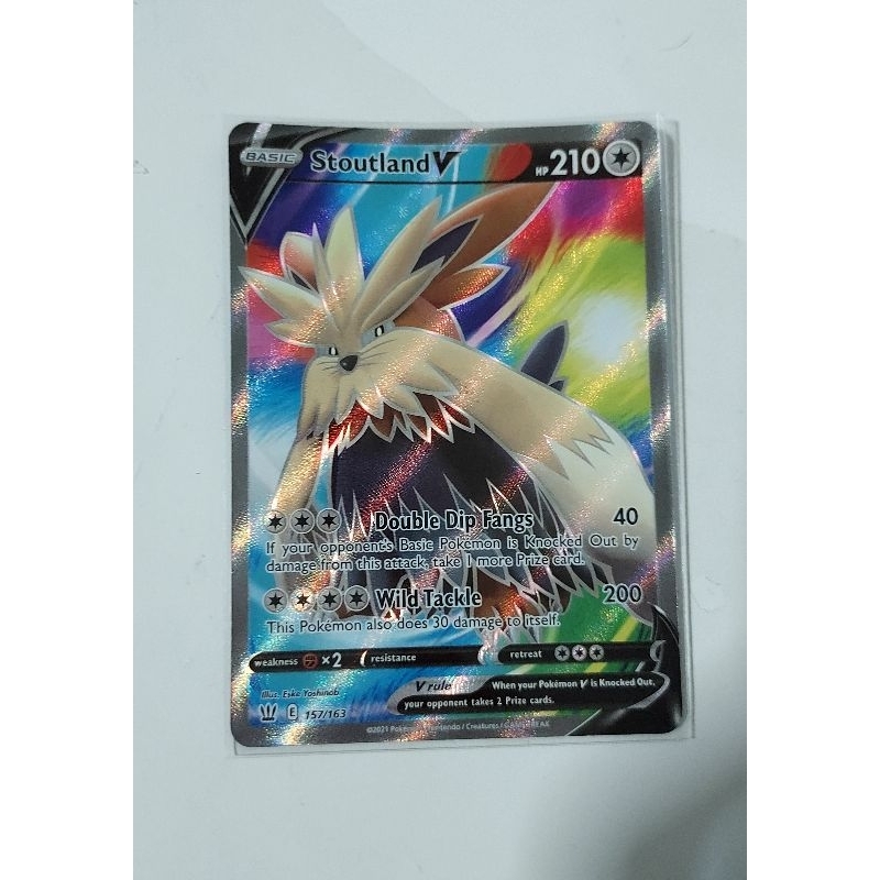 stoutland pokemon card price Amazon.com: Pokemon - Stoutland V 116/159 - Crown Zenith main image 1
