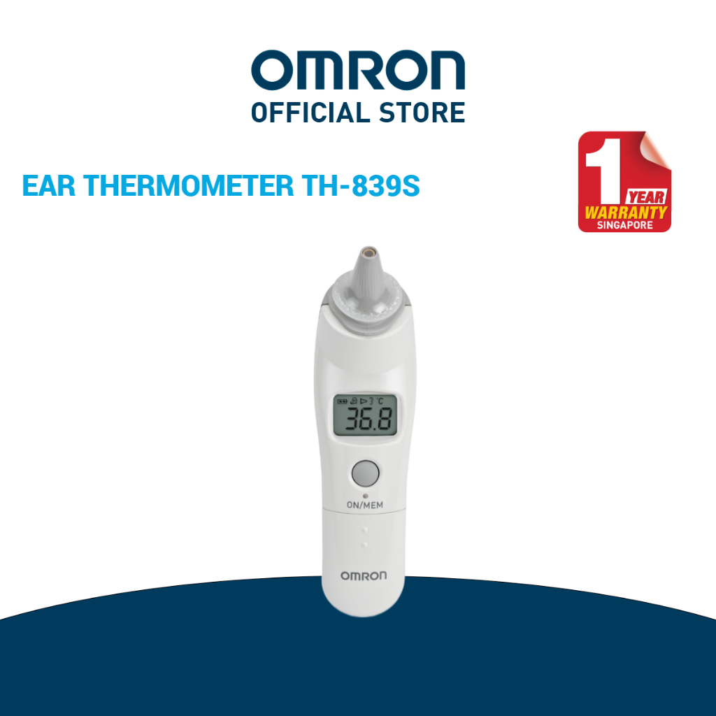 OMRON Ear Thermometer TH839S [1 Year Warranty] Shopee Singapore