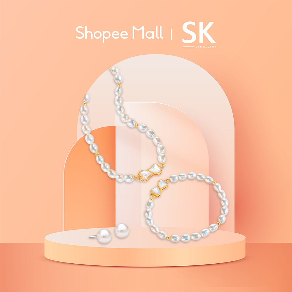 SK Jewellery Radiant Hearts Pearl Bundle