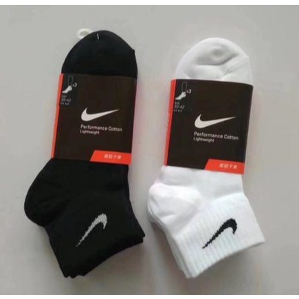 100% Authentic Unisex Socks White/Black Thick Socks High Quality 3 Pair ...