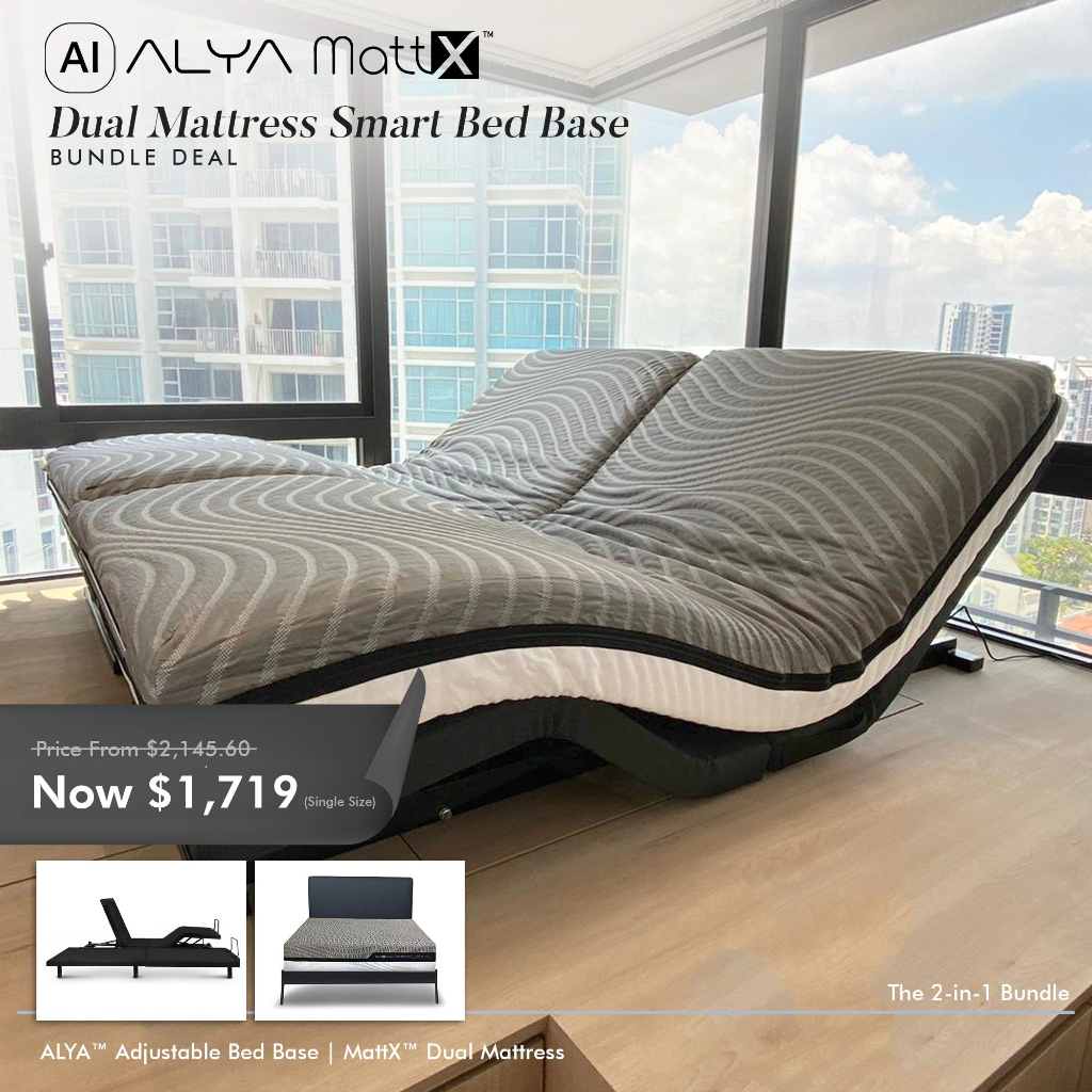 Dual Mattress Smart Bed Base Bundle Shopee Singapore