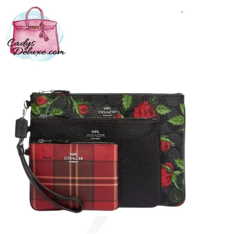 Rose print coach on sale bag