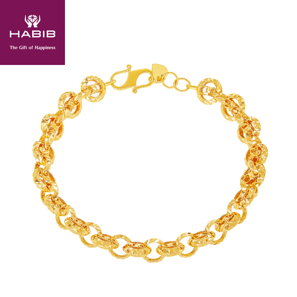 HABIB Noemy Gold Bracelet, 916 Gold Shopee Singapore
