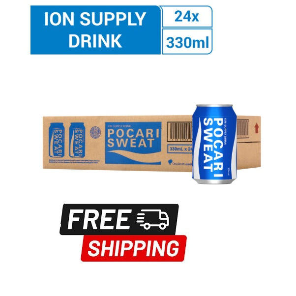 Pocari Sweat Cans, 24 x 330ml free delivery Shopee Singapore