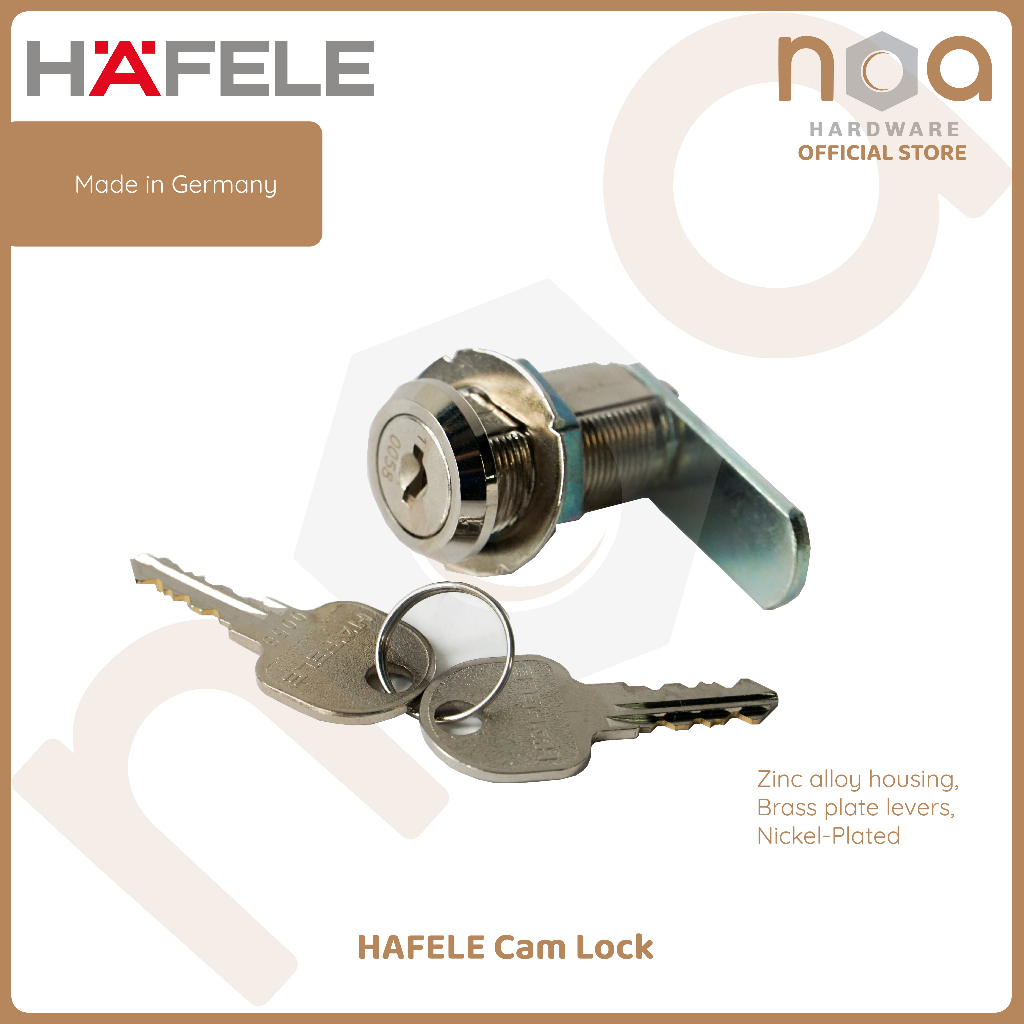 HAFELE GERMANY High Quality Cam Lock Key Set (Masterkey/ Key Alike ...