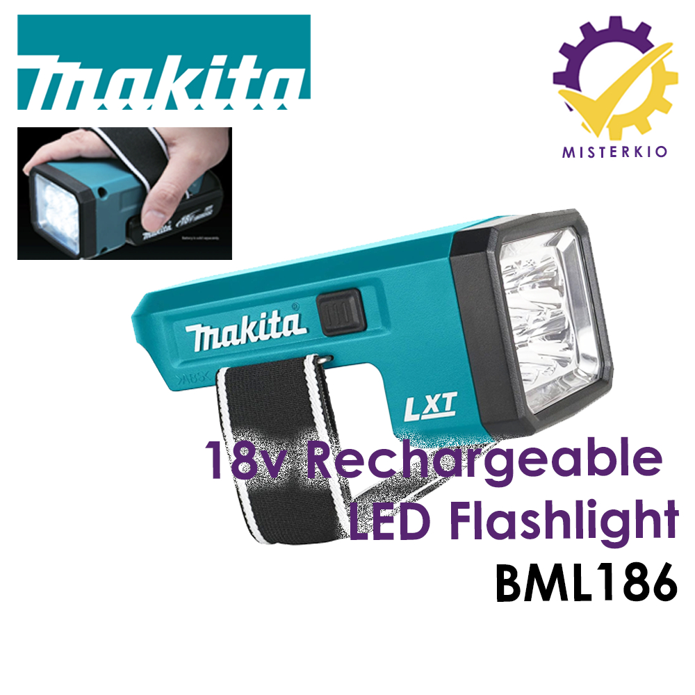 Makita Bml186 18v Rechargeable Led Flashlight Shopee Singapore 7045