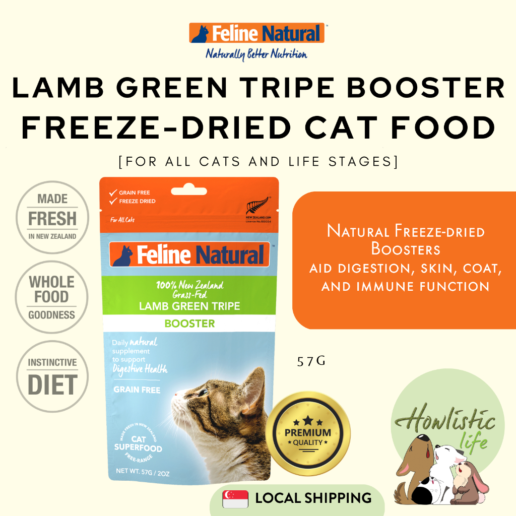 Feline Natural Lamb Green Tripe Freeze Dried Booster Shopee Singapore