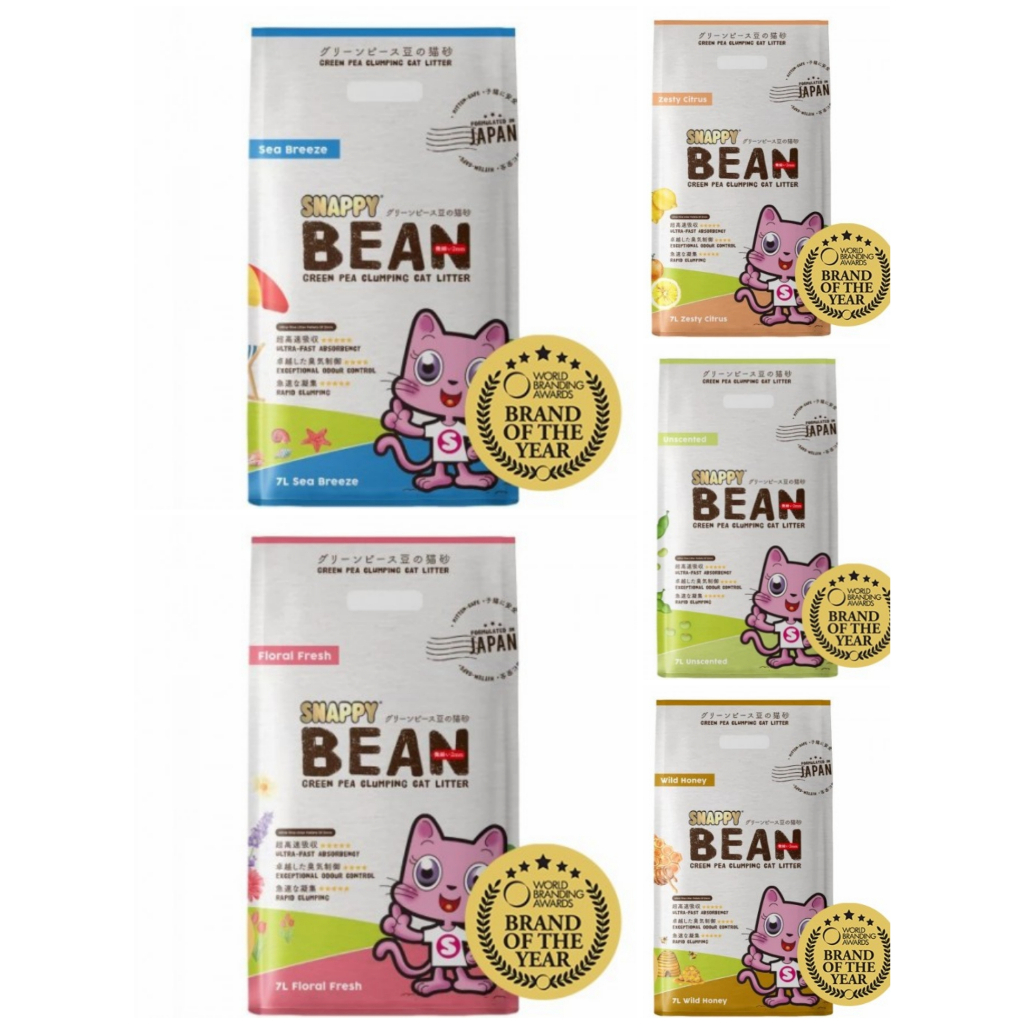 Snappy Bean Green Pea Cat Litter 7L (6Packs) Shopee Singapore