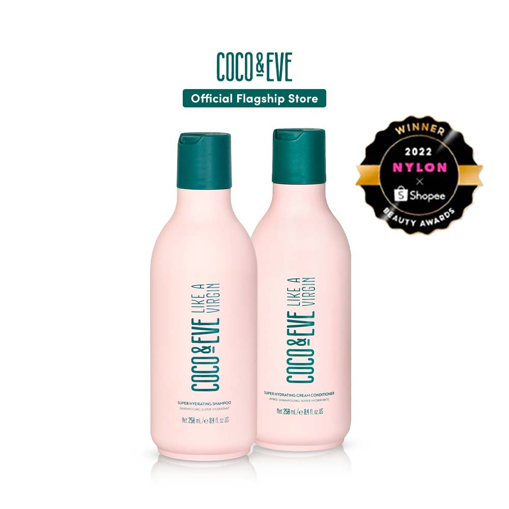 Shopee x Coco & Eve Like a Virgin Shampoo & Conditioner Bundle Set