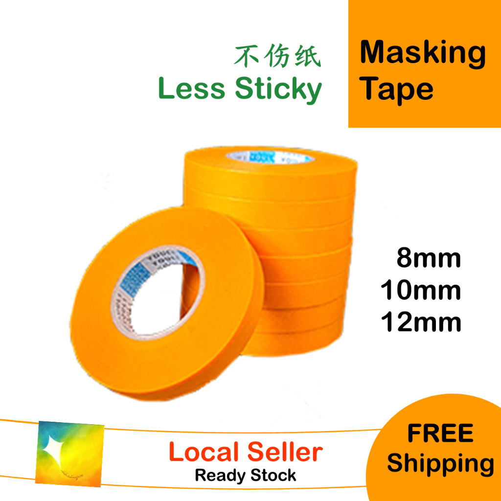 Painting Art Paper Tape 50m - Reusable - 8/10/12 mm - Pastel Nagomi Art ...