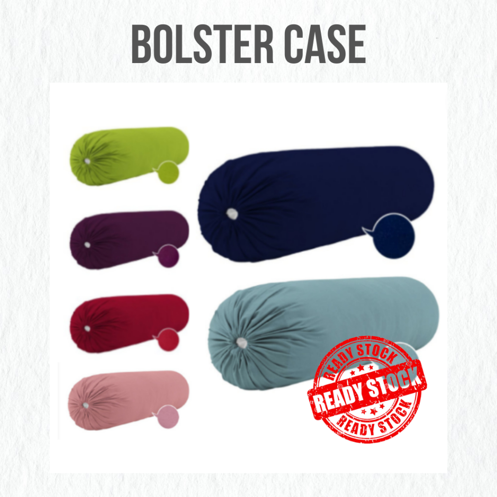 (READY STOCK) Bolster Case Cover Single Colour Cotton Bolster Case 15