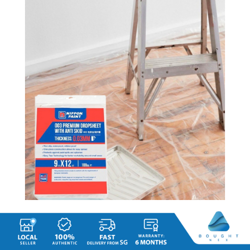Nippon Paint Plastic Canvas 9ft x 12ft 0.03mm Premium Drop Sheet Anti