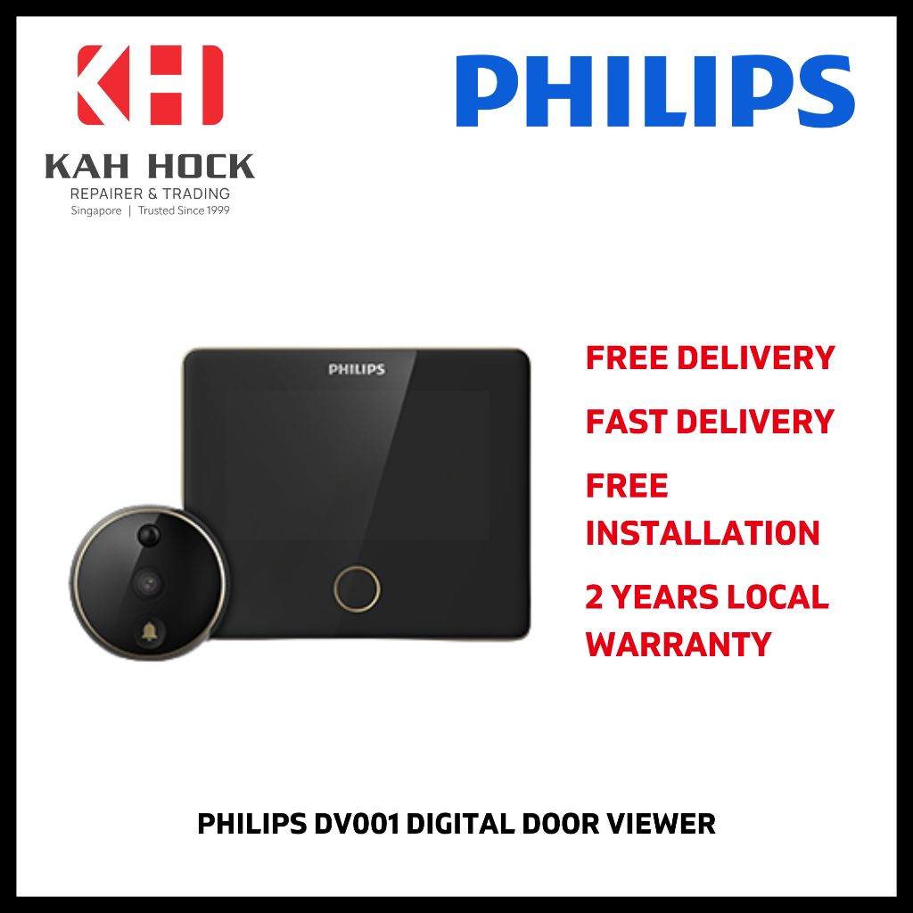 PHILIPS DV001 DIGITAL DOOR VIEWER + 2 YEARS LOCAL WARRANTY + FREE