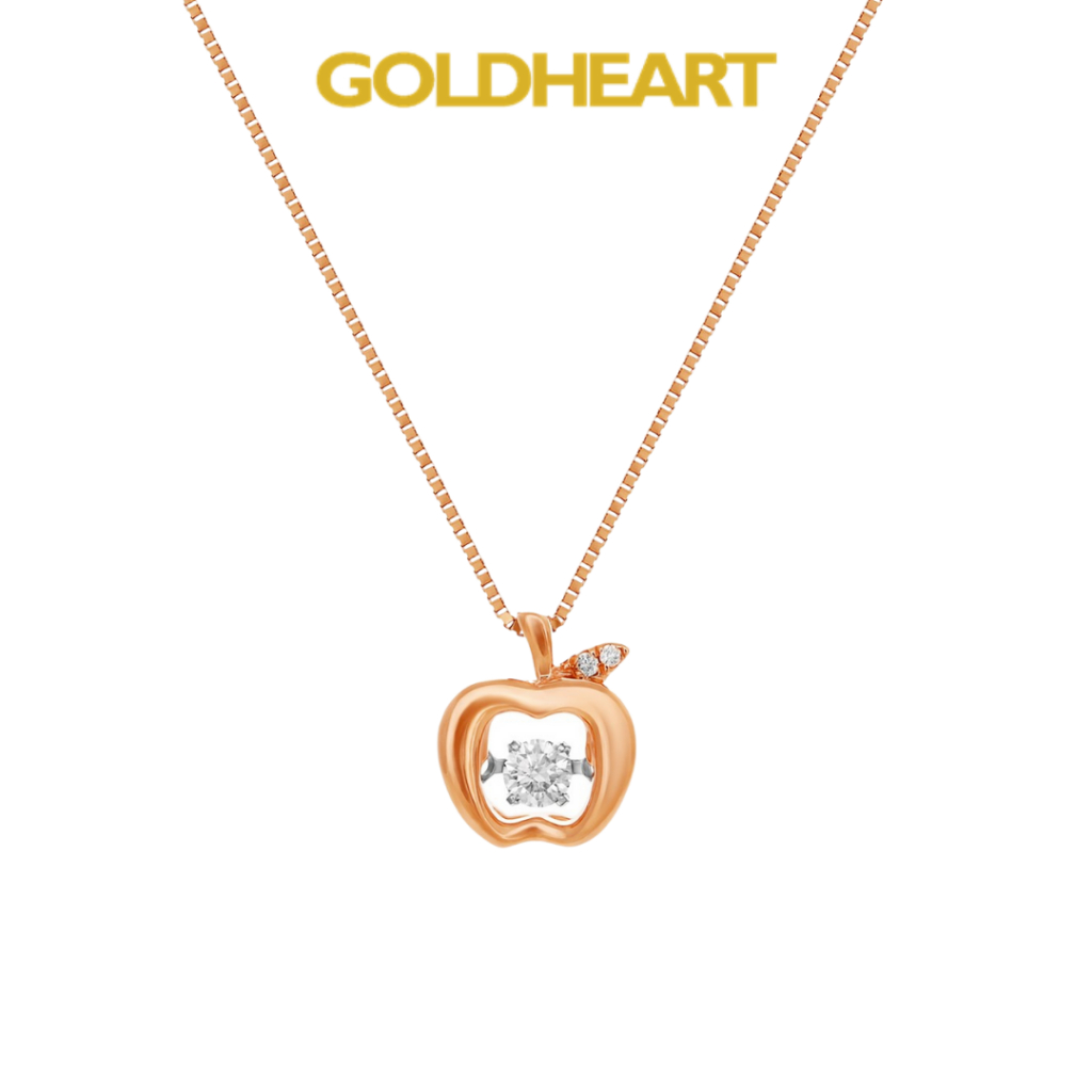 Gold clearance apple pendant