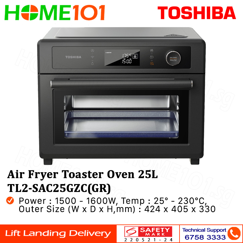 Toshiba Air Fryer Toaster Oven 25L TL2SAC25GZC Shopee Singapore