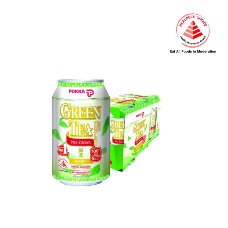 Pokka Jasmine Green Tea No Sugar (6 x 300Ml) Shopee Singapore