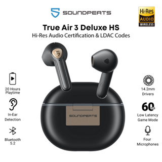 Audifonos SoundPeats Air 3 Deluxe HS - Bluetooth 5.2 - LDAC - Hi-Res  SOUNDPEATS