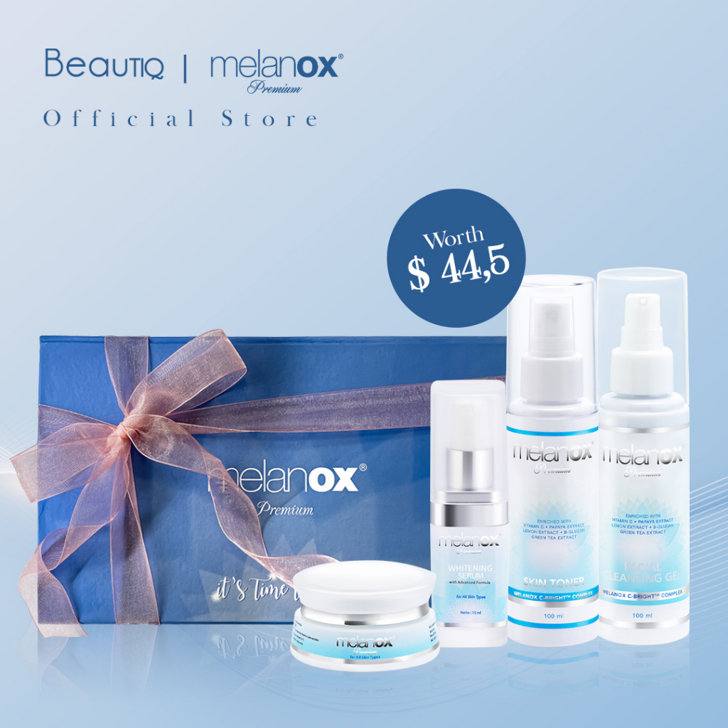 Melanox Premium Whitening Skincare Gift Set with 4 essential