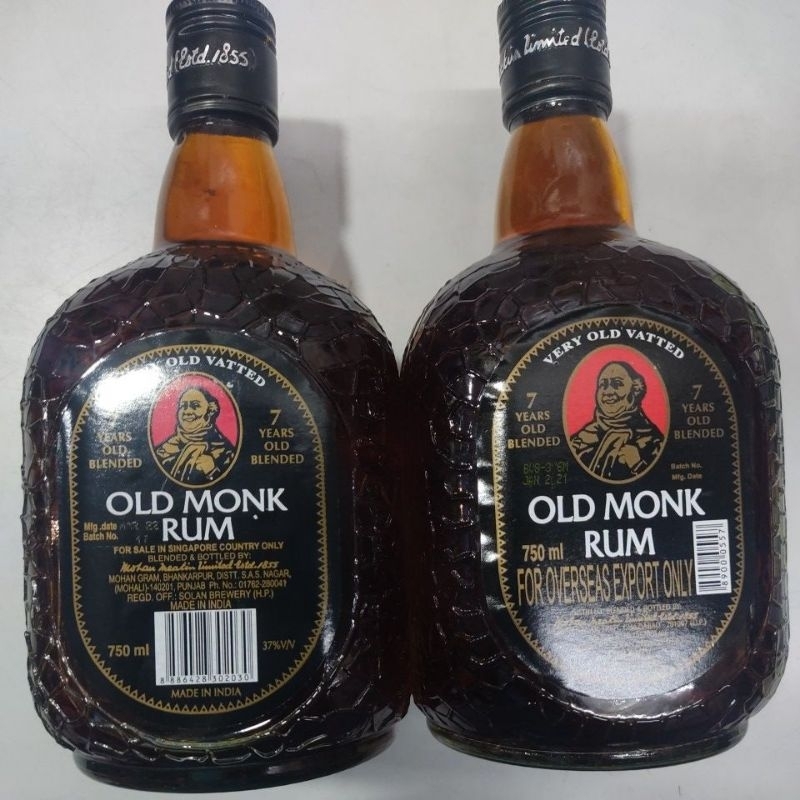 Old Monk Rum 750ml Shopee Singapore