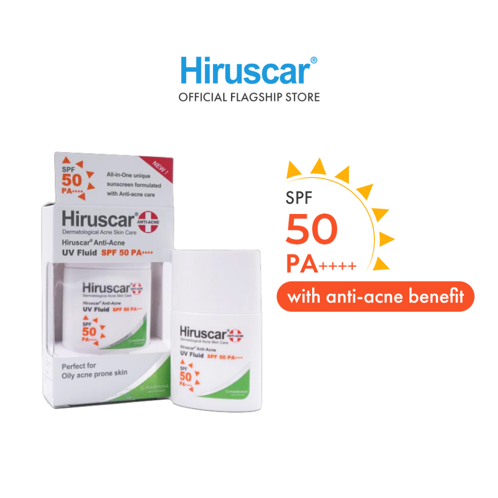 [Hiruscar Official] Hiruscar AntiAcne UV Fluid SPF 50 PA++++ 25G