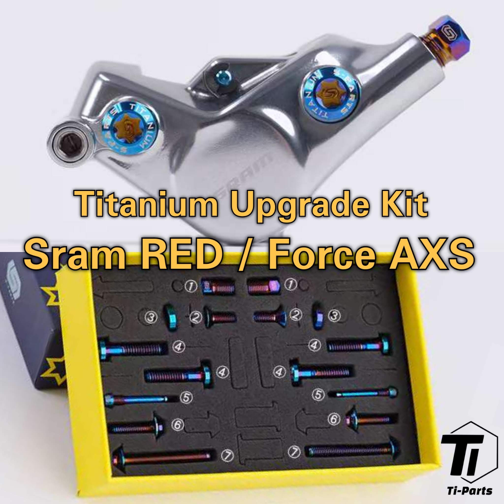 Titanium SRAM RED Force AXS Upgrade Kit 12S Road Disc Brake Caliper