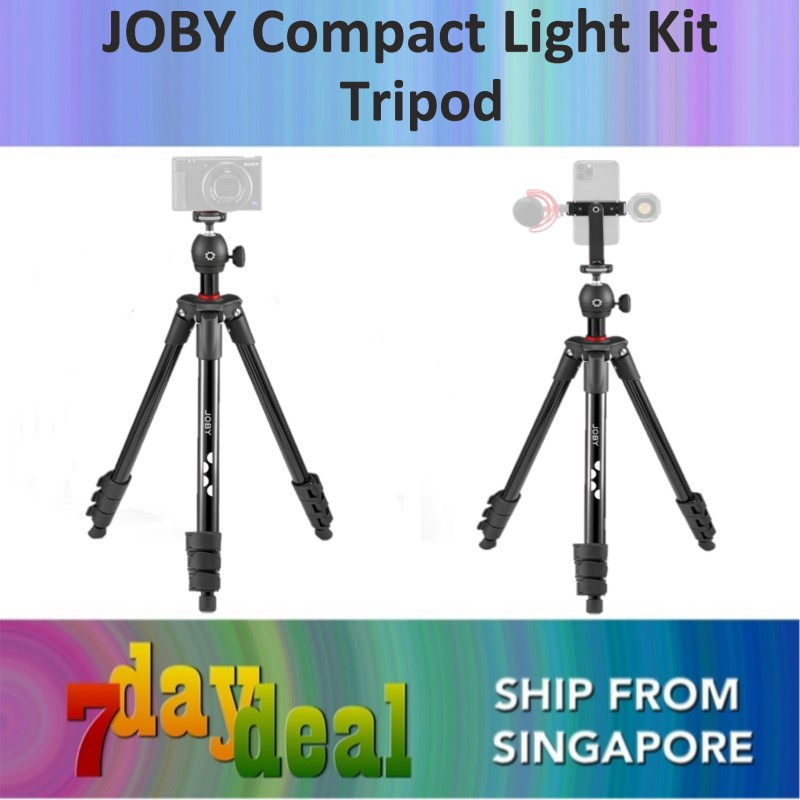 JOBY Compact Light Kit Tripod (For Mirrorless, DSLR, Mobile Phone and