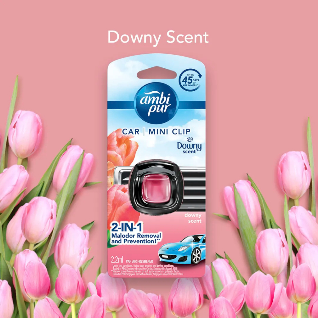 AMBI PUR CAR MINI CLIP 2.2ML Downy Scent Shopee Singapore
