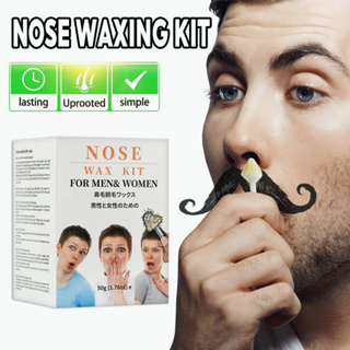 Unisex Nose Ear Hair Removal Wax Kit Nostril Painless & Easy Remove Nasal  Waxing