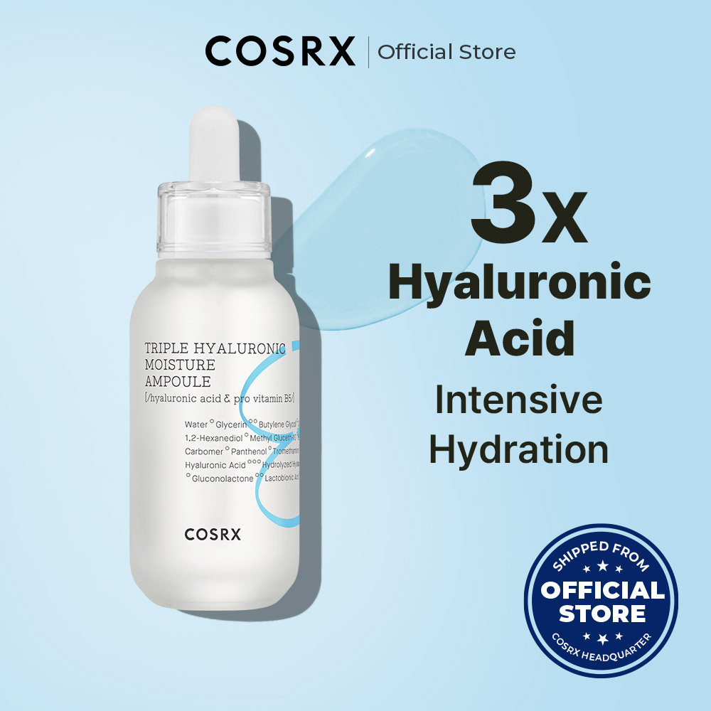 [COSRX OFFICIAL] Triple Hyaluronic Moisture Ampoule 40ml, Triple