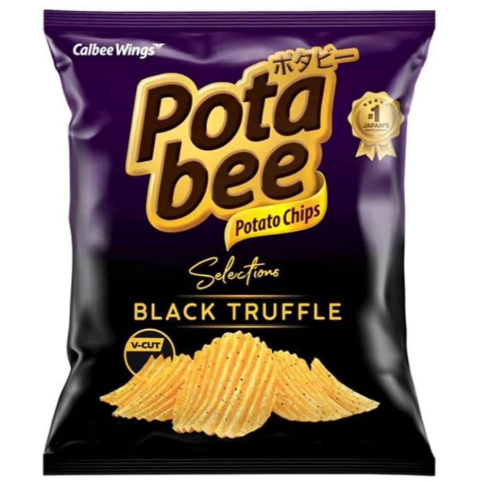 Potabee Keripik Kentang Black Truffle | Grilled Seaweed 65gr | Shopee ...