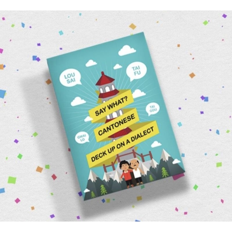 Say What? Learn Cantonese Card game language made easy school fun Hong