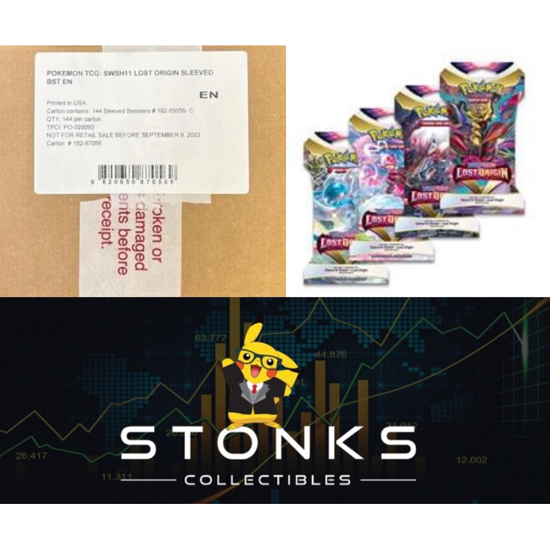 Pokemon TCG Lost origin Sleeved booster Master sealed case of 144 packs |  Shopee Singapore