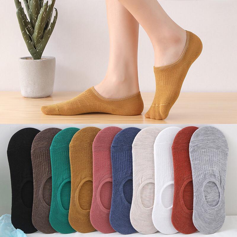 [Bundle of 8 to10 Pairs] Women Invisible Socks / Women Boat Socks ...