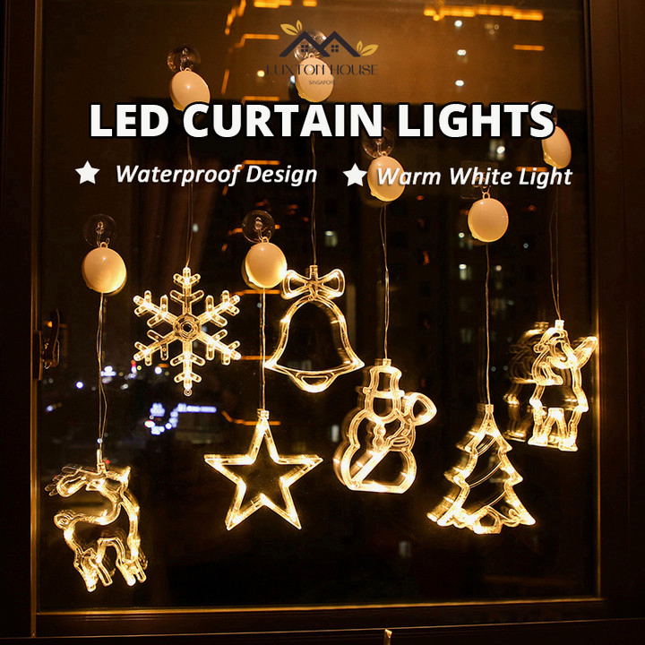 {SG} Fairy Light Curtain LED Lights Lighting for Home Party Decor Curtain Lights Shopee Singapore