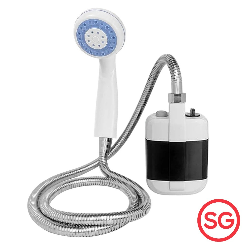 Portable Electric Outdoor Shower and Bath with Pump, Rechargeable