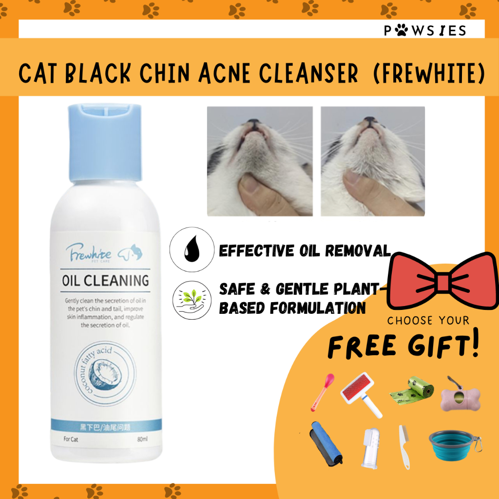 Frewhite Cat Black Chin Acne Cleanser with Ccconut Oil for oily tail
