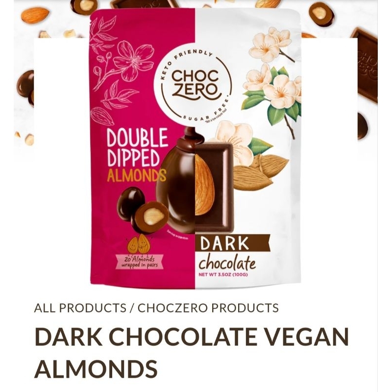 Clearance Sale Choczero DoubleDip Almond Chocolate Expiry Mar2023