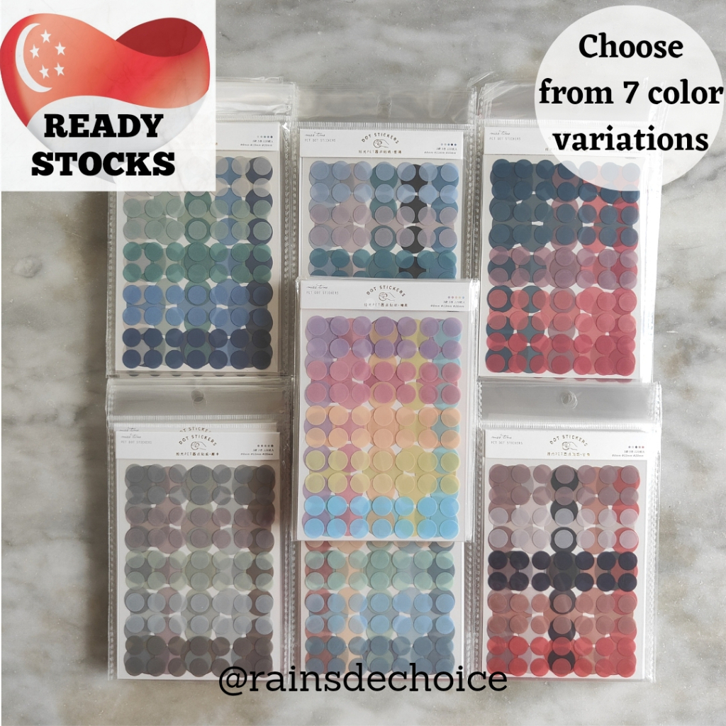 Round Sticker Dot Set Size 8mm,13mm, 20mm (Per Packet) | Shopee Singapore