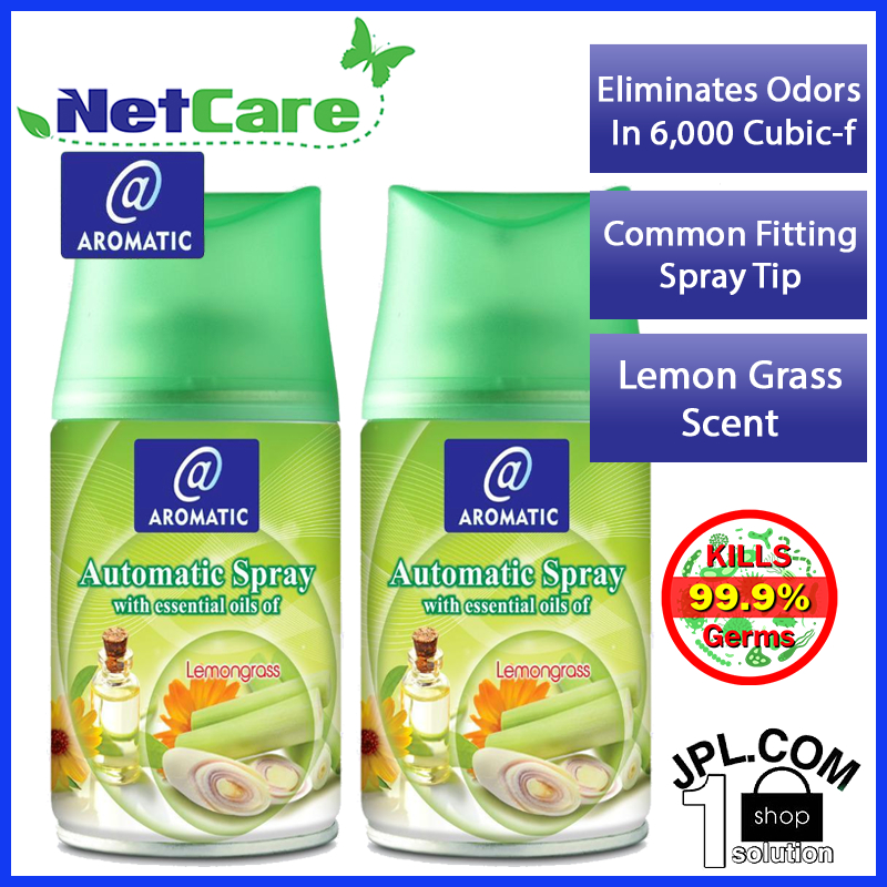 Aromatic Automatic Spray Air Freshener Refill W/ Lemongrass Essential