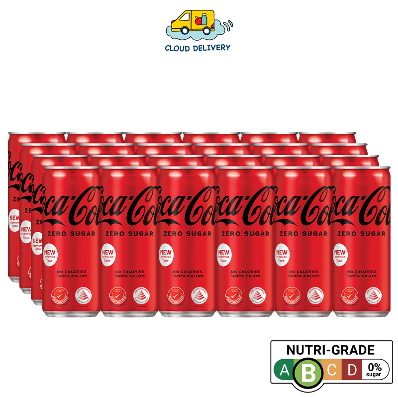 Coke Coca Cola Zero Sugar (24 x 320ml) Expiry 16 Jan 2025 Shopee