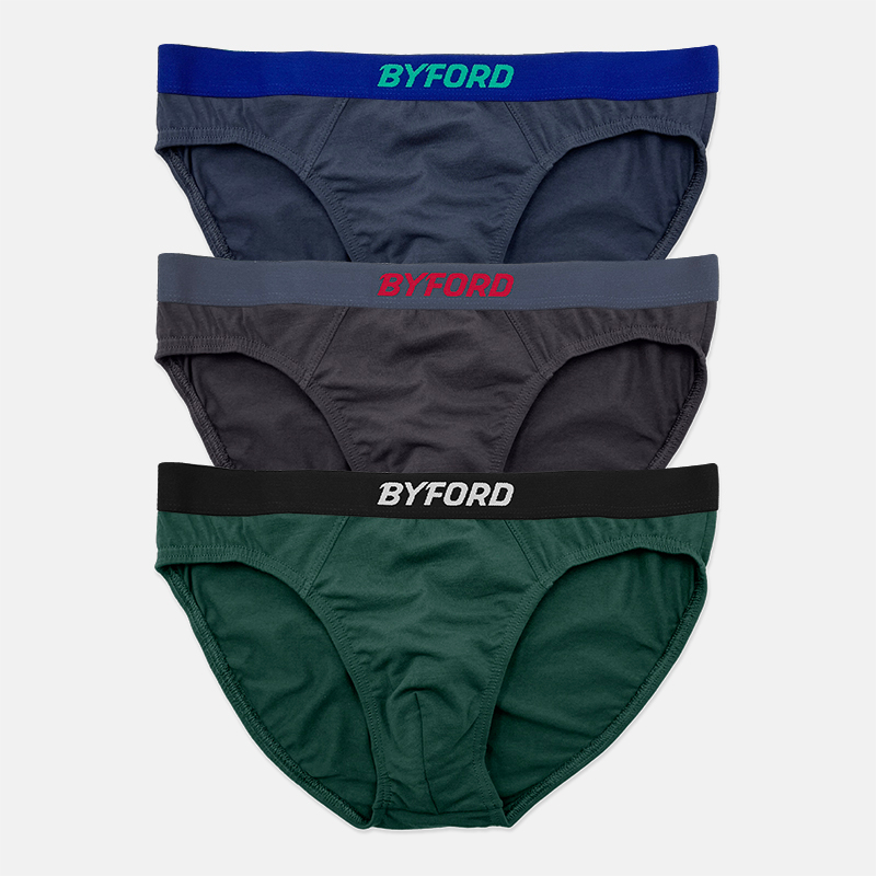 Byford 3pcs Men Mini Briefs Bamboo Elastane BMB937271 Shopee Singapore