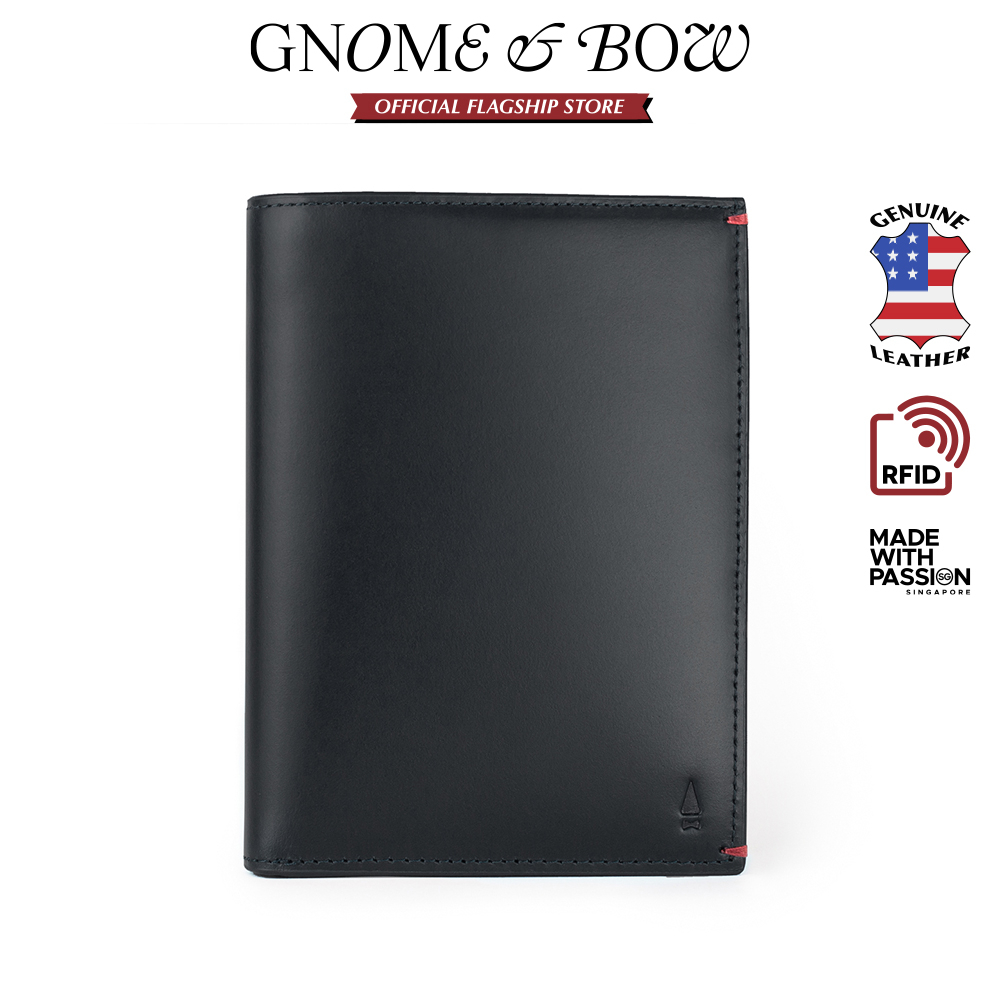 GNOME & BOW Gulliver Passport Holder Women Men (100% Genuine USA Wax