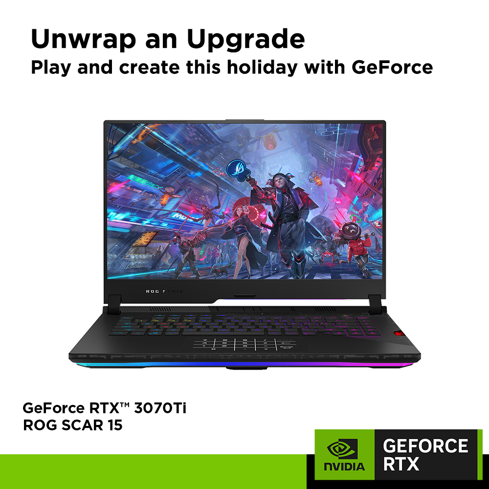 【Same Day Delivery】ROG SCAR 15 G533ZW-LN147W/G533ZX-RTX3080Ti | NVIDIA® GeForce RTX™ 3080Ti/ RTX3070Ti | 2Y