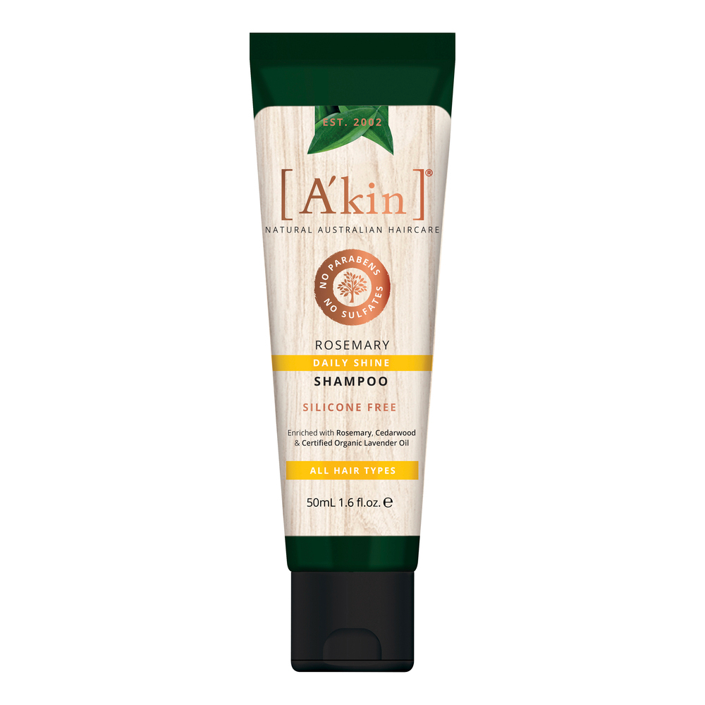 NOT FOR SALE: A'kin 50ml Silicon Free Daily Shine Shampoo (All Hair & Scalp) - Rosemary AK0084