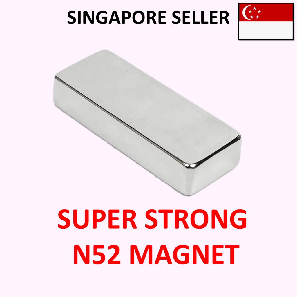 Super Strong Magnet - 6cm * 2cm * 1cm N52 Ultra Powerful Big Magnets ...