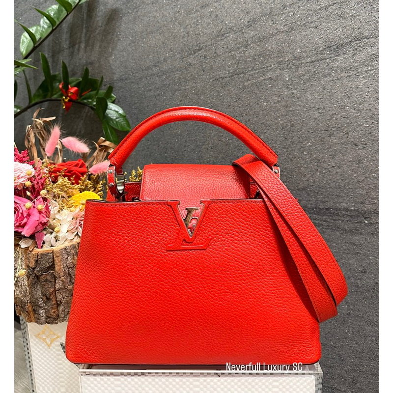 Louis Vuitton Capucines BB Ruby Taurillon Leather Bag