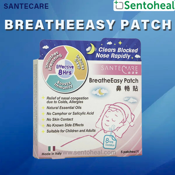 Santecare BreatheEasy Patch 5 patches Blocked nose release for