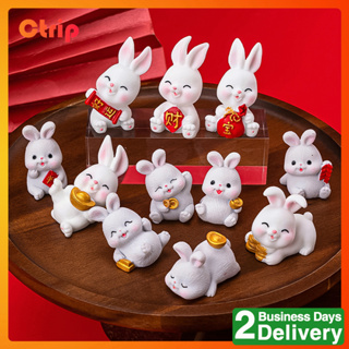 Tohuu Chinese Rabbit Keychain Cute Bunny Keychains Ornament Chinese Rabbit  Year Zodiac Mascot Home Decorations Car Ornaments kind 