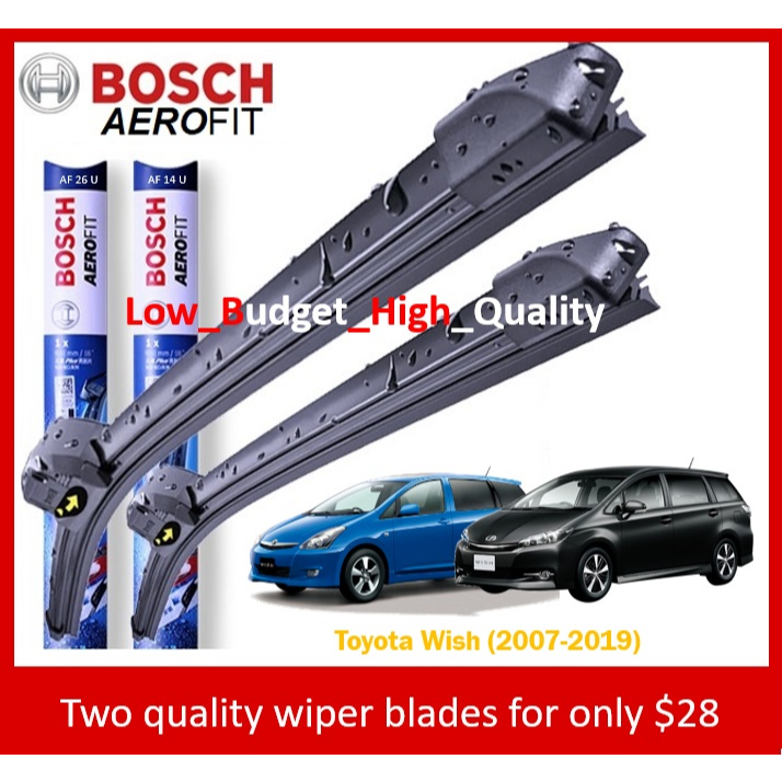 Bosch Aerofit Car Wiper Set for Toyota Wish Shopee Singapore