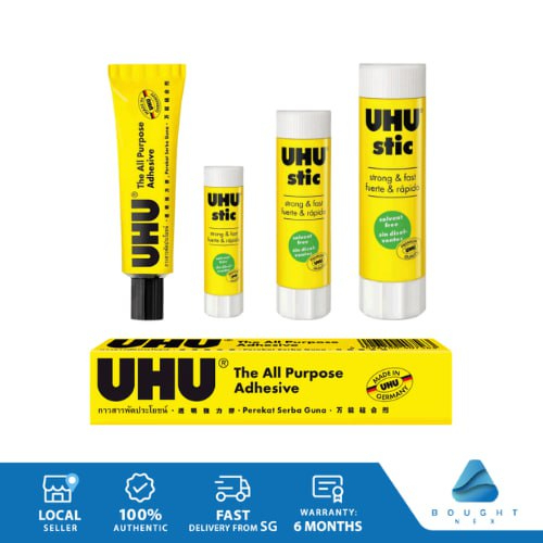 UHU Glue Stick All Purpose Adhesive Arts Craft Strong Bonds Quick Dry